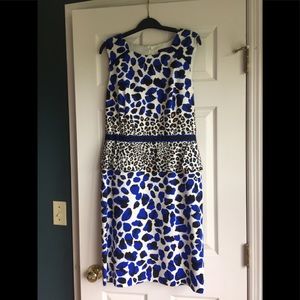 Leopard pattern David Meister dress, size 12US